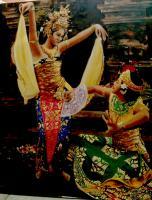Balinese Dancers - Oil On Canvas Paintings - By Franky Widjojo, Realisme Painting Artist