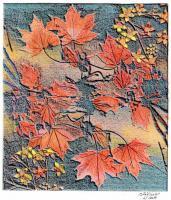 Flora - Variations On A Maple Leaf 2 - Mixed Media