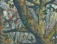 Among The Trees And The Butterflies - Mixed Media Paintings - By Anna Helena Fisher, Composition Painting Artist