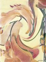 Abstract - Soft Orchids - Mixed Media