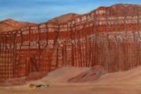 Red Rock Canyon - Oil On Canvas Paintings - By Leslie Dannenberg, Realism Painting Artist